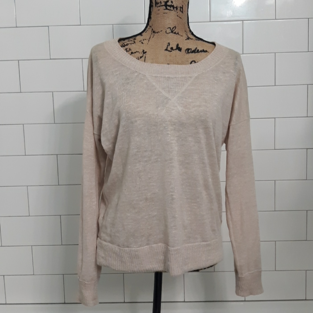 Wallace loose cream tan sweater size small